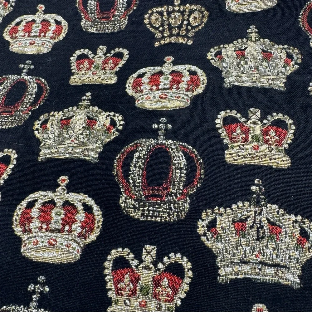 Belly Moden Embroidered Crown Black Tote Bag Made in Germany NWOT